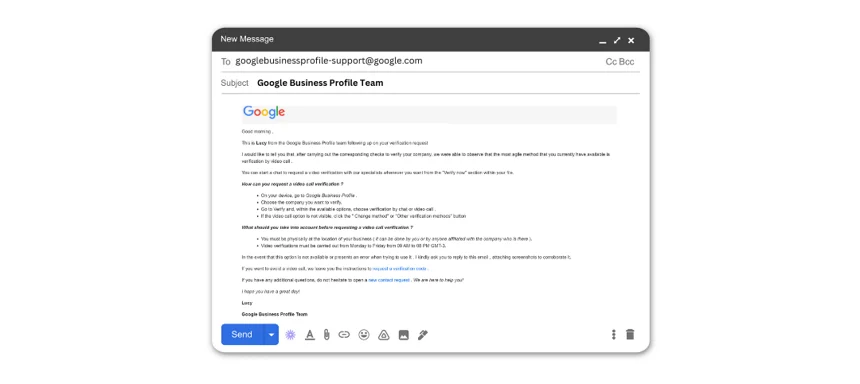GBP video verification