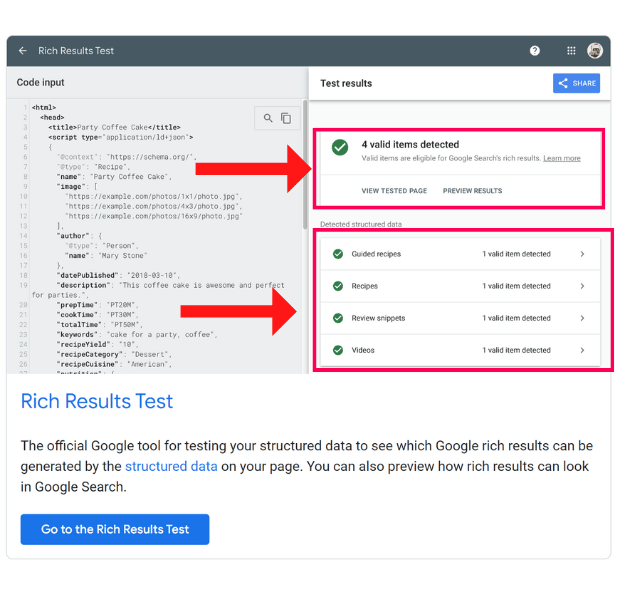 Structured Data Testing Tool