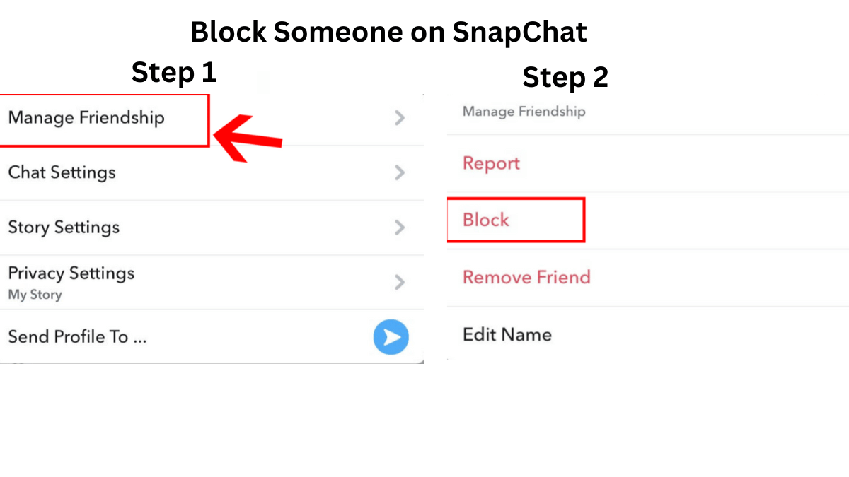 block someone on snapchat