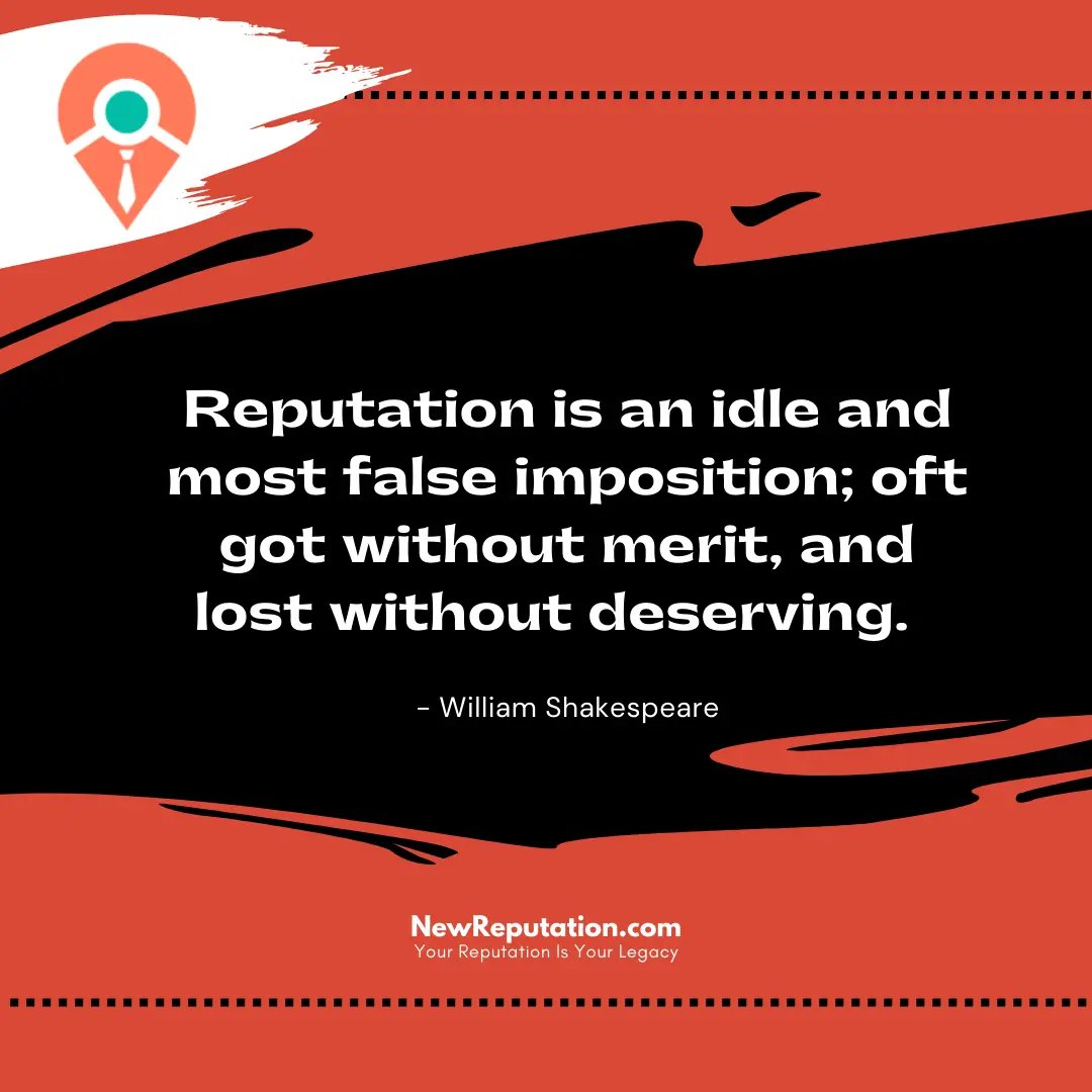 quote about reputation by william shakespeare