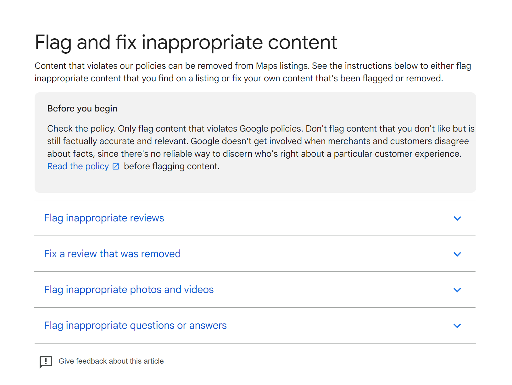 Flag and fix inappropriate content