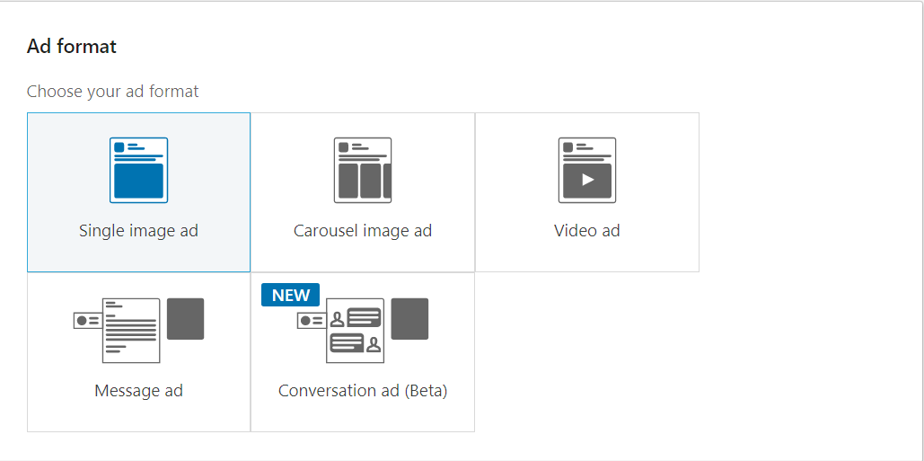 LinkedIn ad format