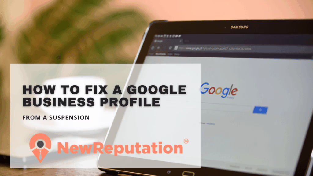 Suspended google business profile