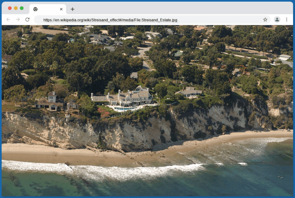 Streisand-Estate-Streisand-effect