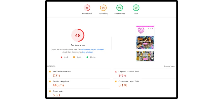 google page speed insights