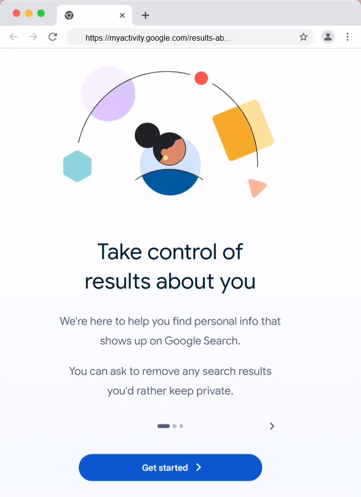 google results about me