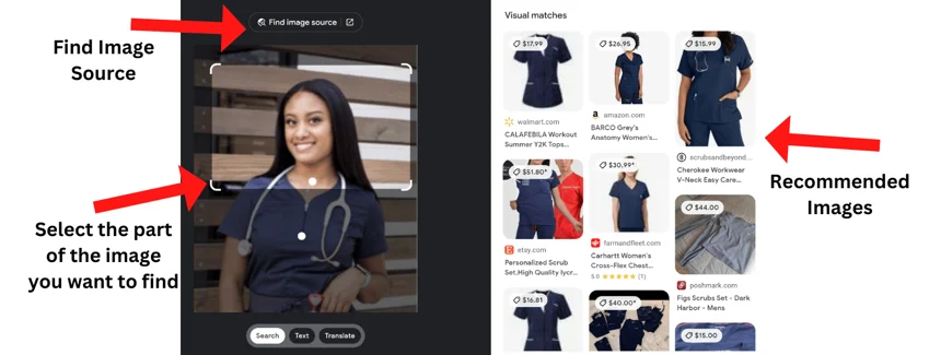 how to find the source of an image