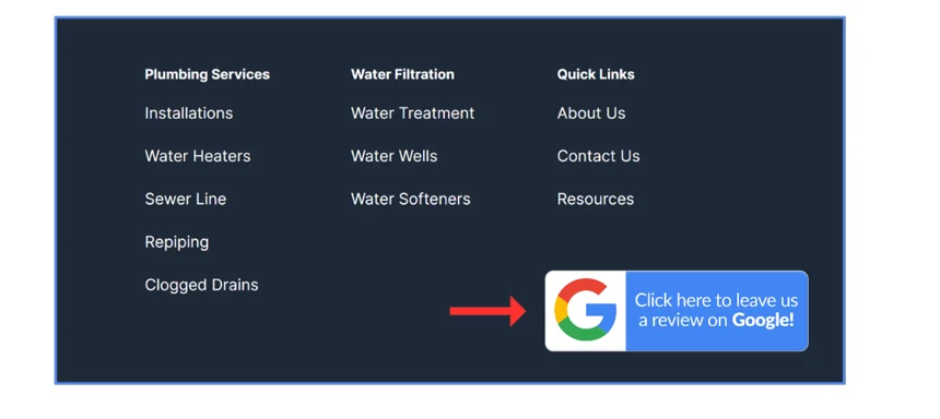leave us a google review badge