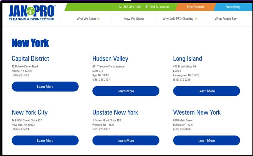 location based webpages