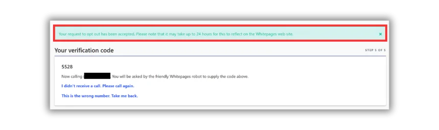 whitepages opt out