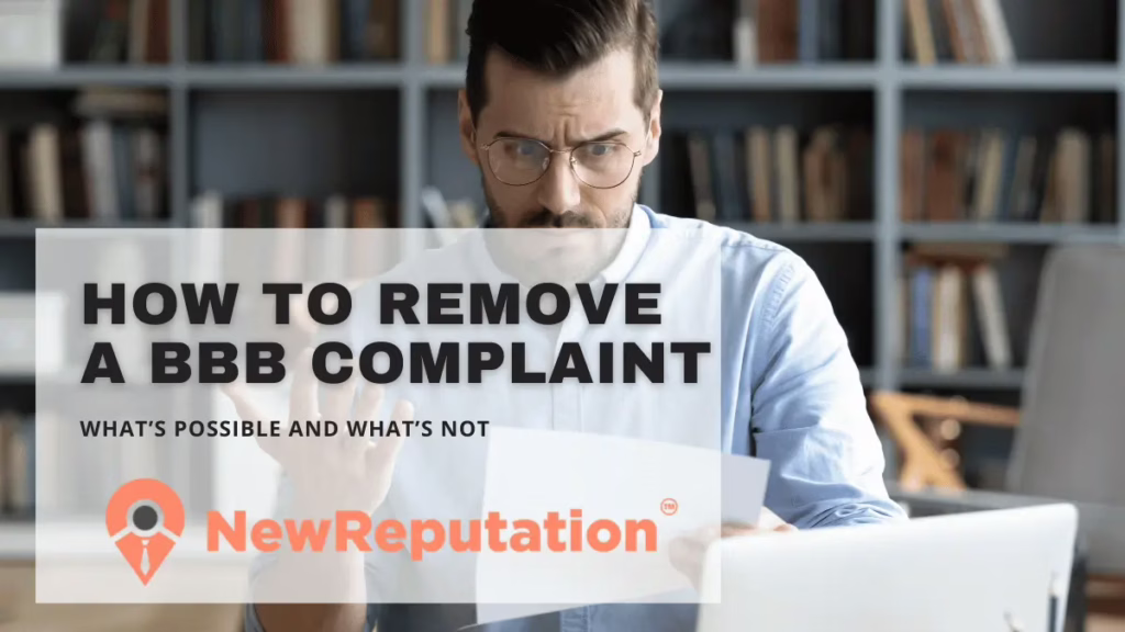 how to remove a bbb complaint