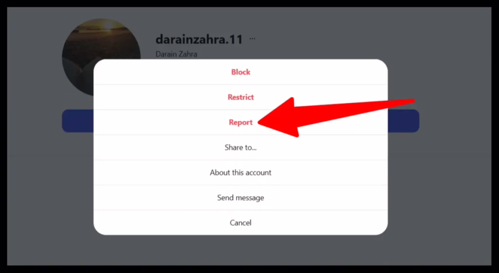 report an account on instagram 2