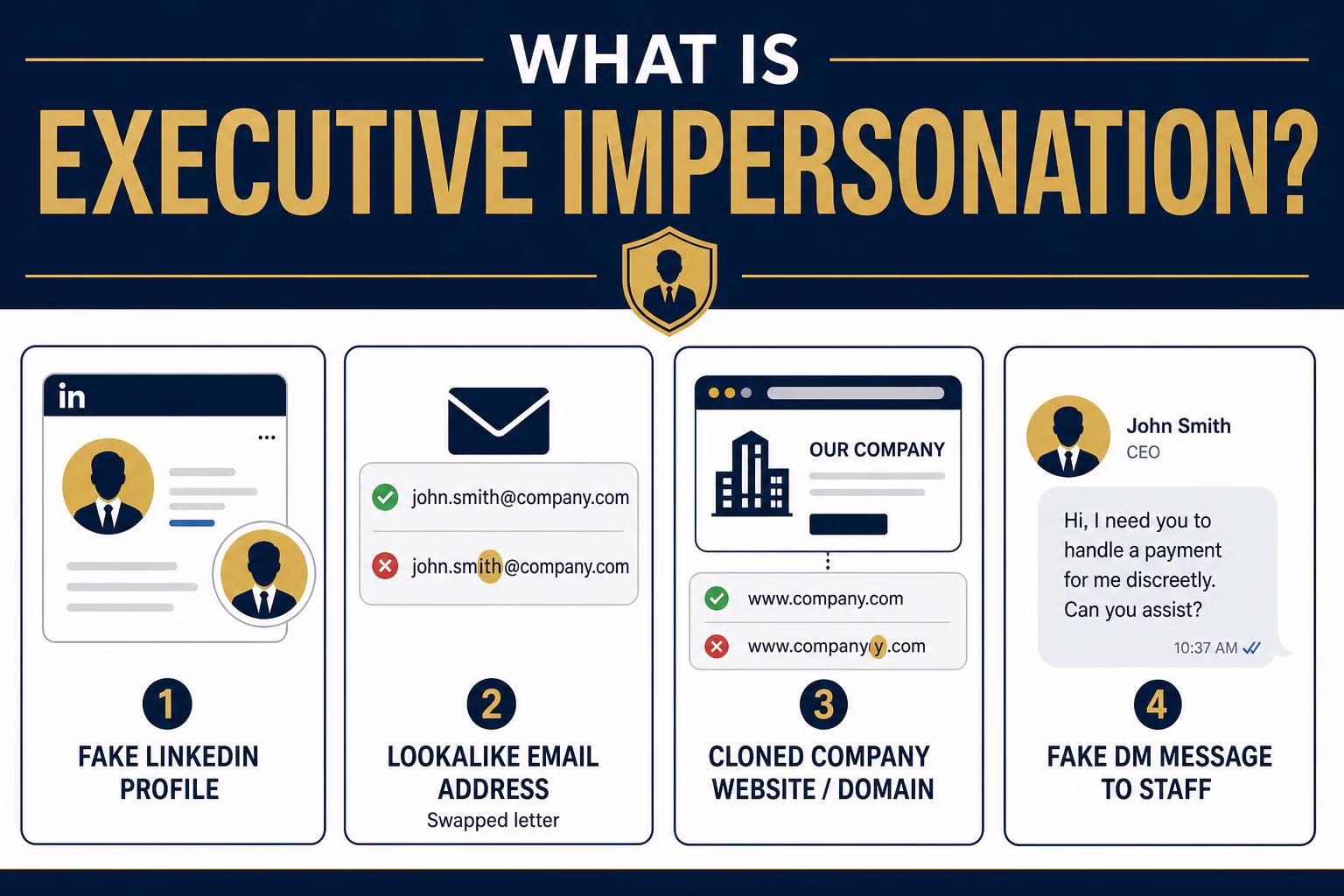 What executive impersonation is and how it affects leaders online