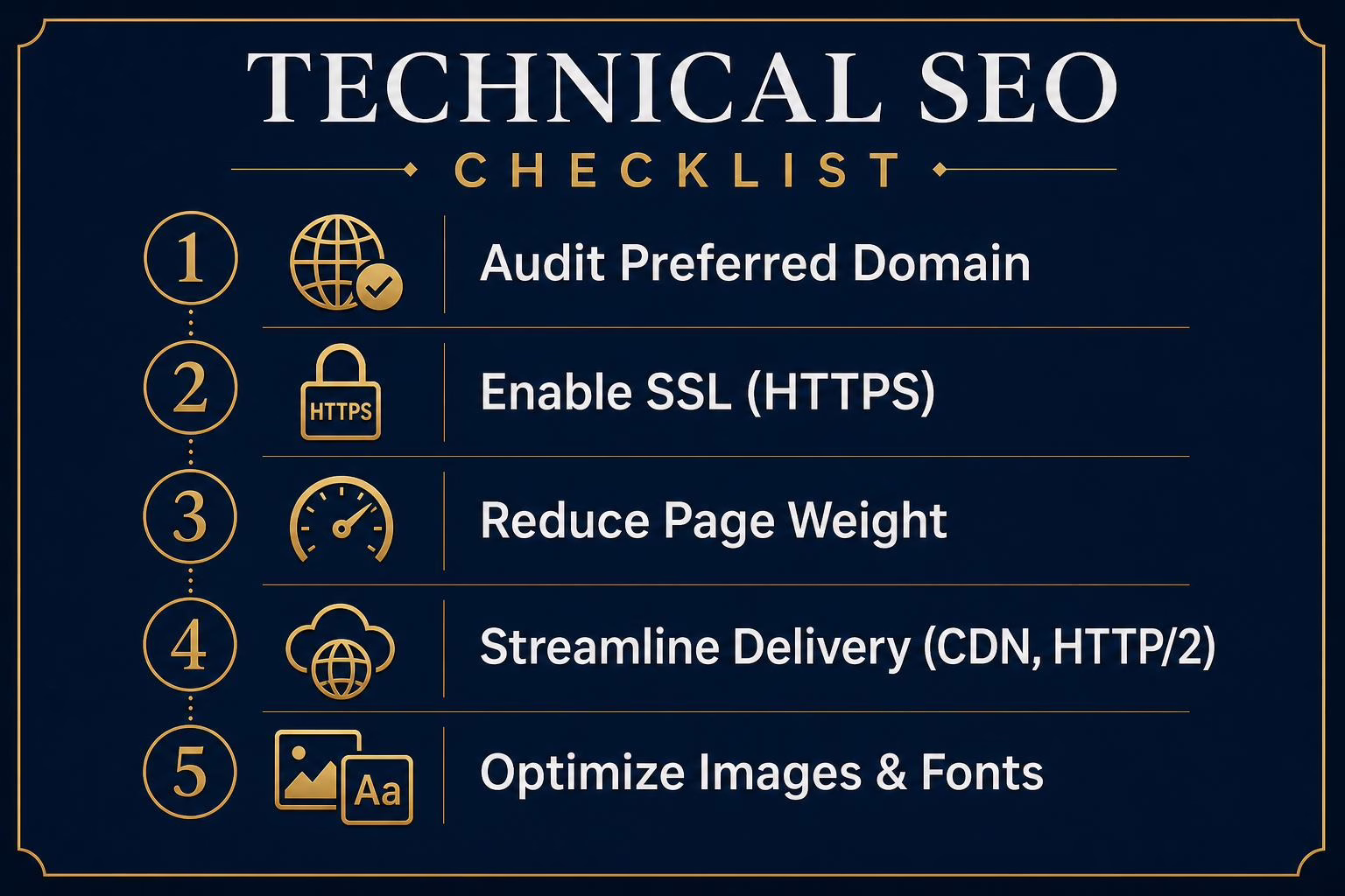 Enterprise technical SEO checklist