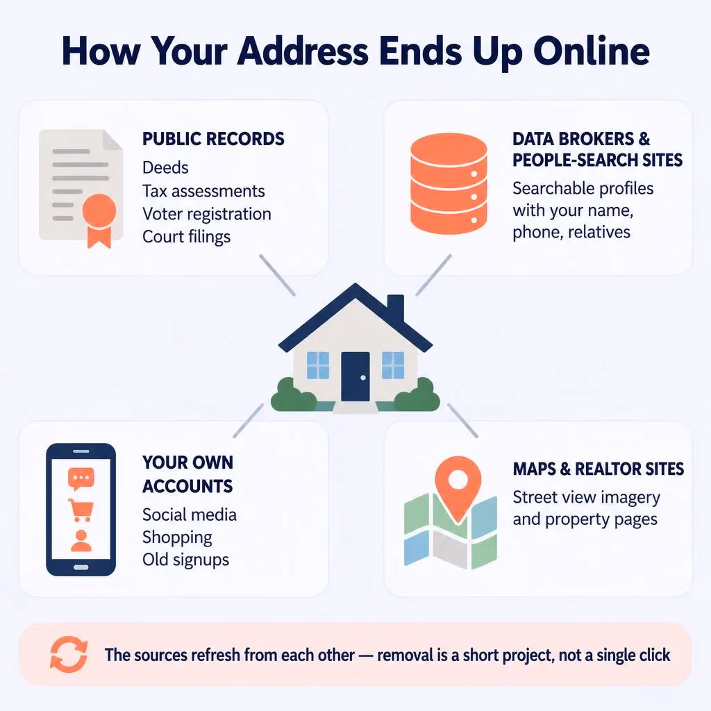 The four sources where your home address ends up online